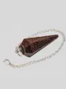 Gold Sandstone Faceted Pendulum 3cm - 1pc