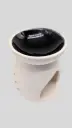Ceramic Oil Burner WHITE - BLACK BOWL