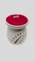 Ceramic Oil Burner WHITE - RED BOWL