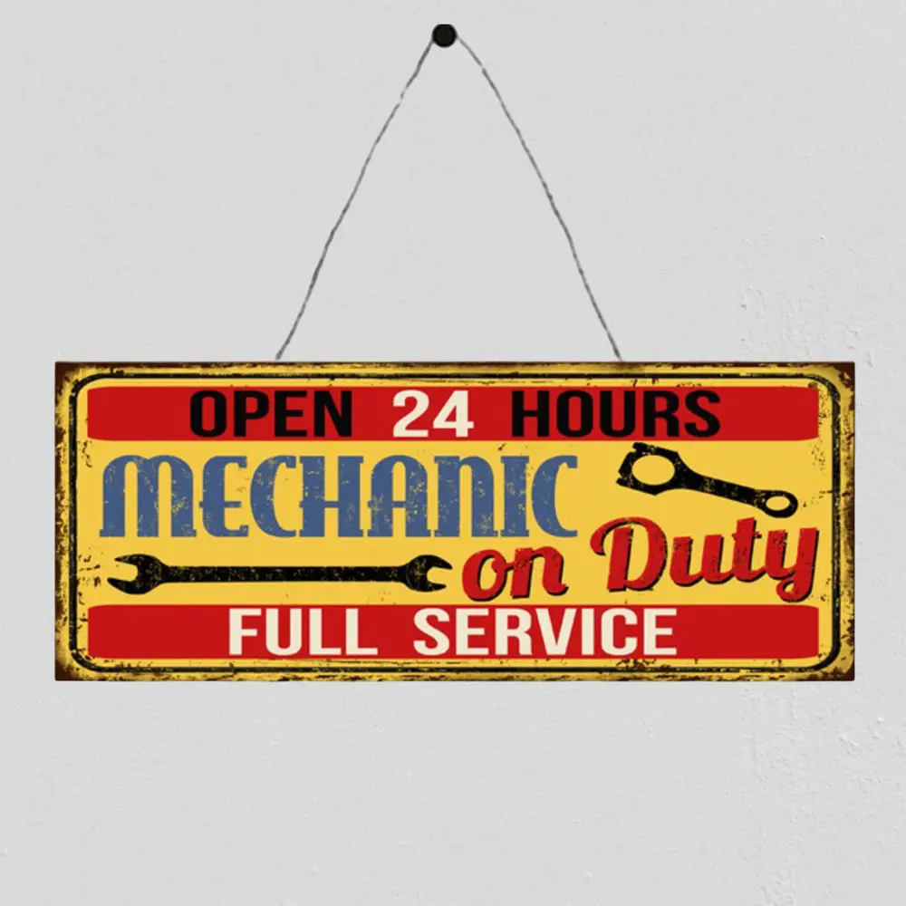 Mechanic on Duty Plaque