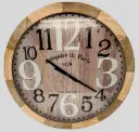 Vintage Style - Wooden Wall Clock