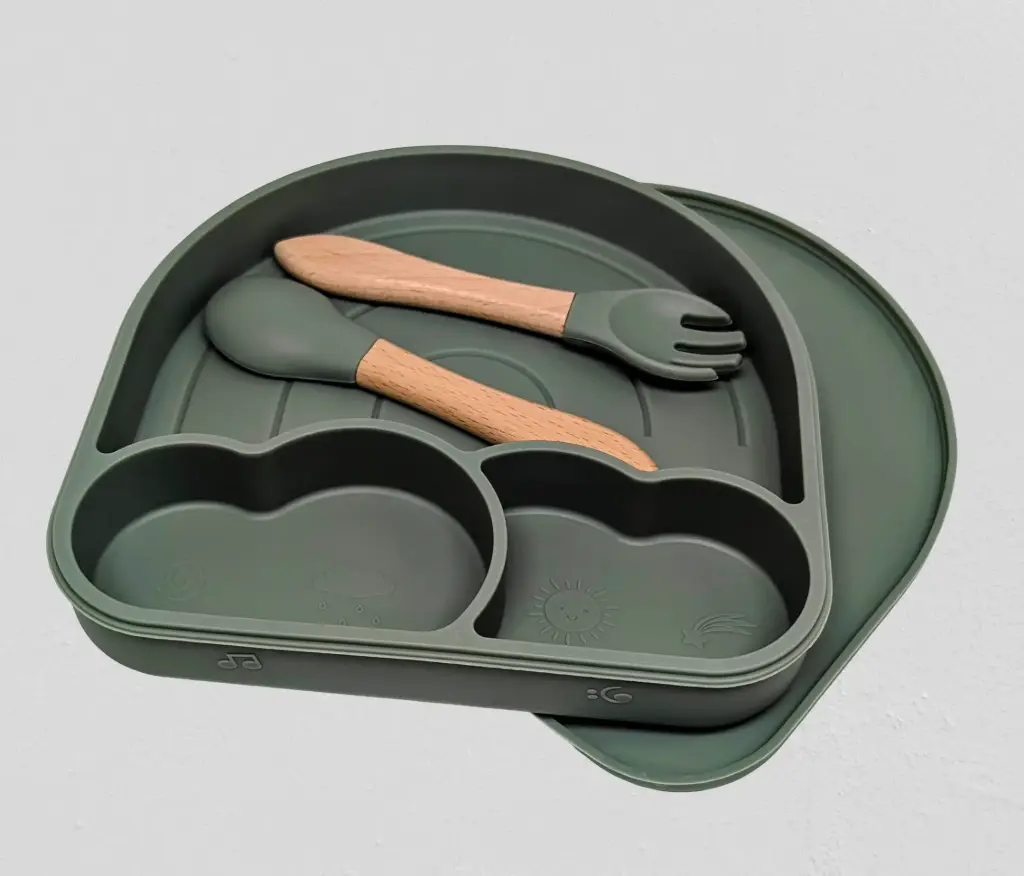 Silicone Bowl Set - Sage