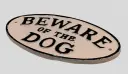 Beware Of The Dog - Cast Iron Sign