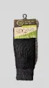 Bamboo - 3 Yarn Work Socks - Black