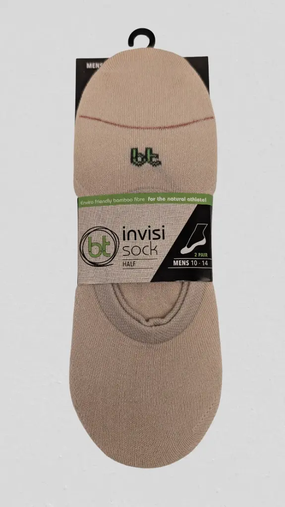 Bamboo - Invisisock Half - 2 Pack - Skin