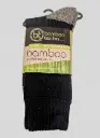 Bamboo - 3-YARN - 2 Pack Work Socks- (Black with charcoal sole)