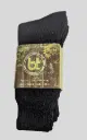 Bamboo - 3-YARN - 3 Pack Work Socks - Black