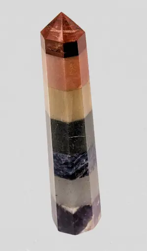 [CRY-CAR-CHA-TOW-12x2cm] 7 Chakra Tower - 1pc