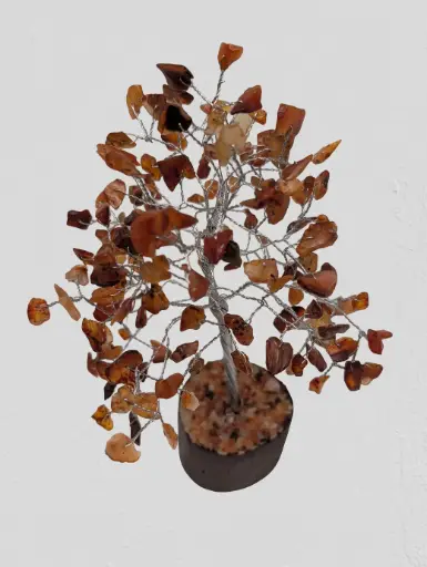 [CRY-TRE-CAR-SIL-20cm] Carnelian Tree - Small Silver 20cm