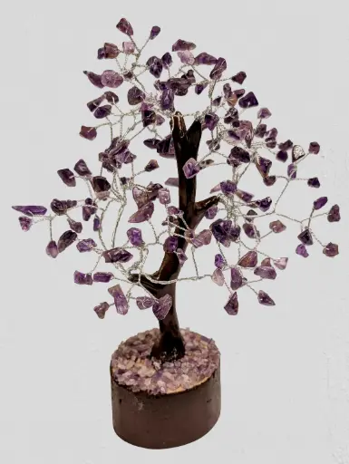 [CRY-TRE-AME-BRO-22cm] Amethyst Tree - Medium Brown 22cm