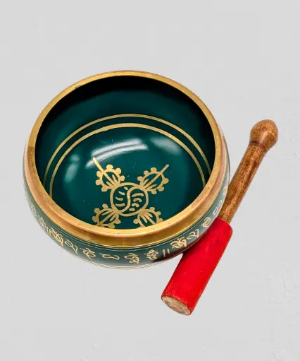 [Ltsb12G] Tibetan Singing Bowl GREEN 12cm