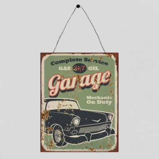 [TINP009] Complete Service Garage - Mechanic on Duty Plaque