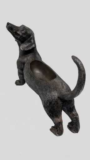 [BL7705-1] Bronze Dachshund Planter