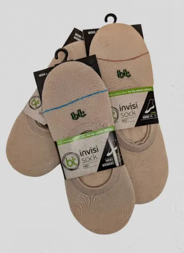 Bamboo - Invisisock Half - 2 Pack - Skin
