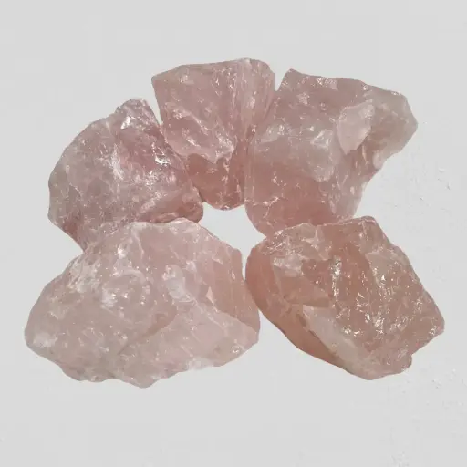 [LccRQ2A] Rough Crystal Pieces ROSE QUARTZ 2kg (A Grade)