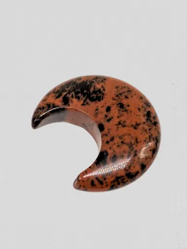 [CRY-CAR-OBS-MAH-MOO-3cm] Obsidian Mahogany Mini Moon 3cm -1pc