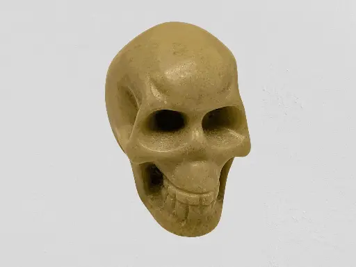 [CRY-CAR-JAD-SKU-SMA] Jade (Nephrite) Skull Small -1pc